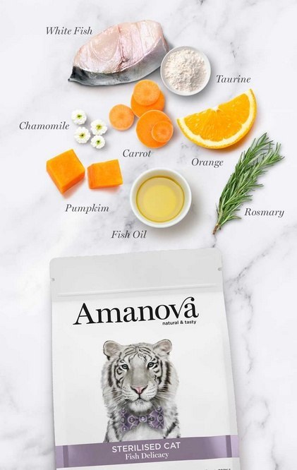 Amanova Kot Sterilised Fish Delicacy 300g Amanova Kot Sterilised Fish Delicacy 300g