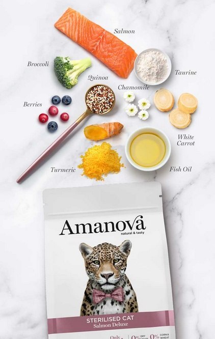 Amanova Kot Sterilised Salmon Deluxe 300g