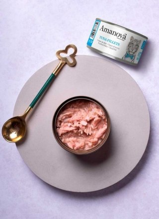 Amanova Kot Tuna Fillets w bulionie puszka 70g
