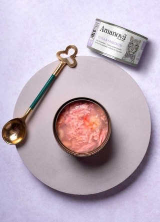 Amanova Kot Tuna & Shrimps w galaretce puszka 70g
