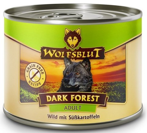 Wolfsblut Dog Dark Forest - dziczyzna i bataty puszka 200g Wolfsblut Dog Dark Forest - dziczyzna i bataty puszka 200g
