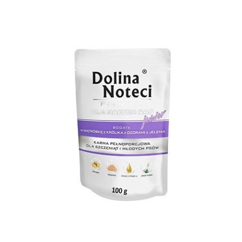 Dolina Noteci Premium Dla Psów Małych Ras Junior Bogata W Wątróbkę Z Królika I Ozory Z Jelenia Saszetka 100g Dolina Noteci Premium Dla Psów Małych Ras Junior Bogata W Wątróbkę Z Królika I Ozory Z Jelenia Saszetka 100g
