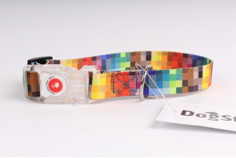 DogStuffs Obroża z klamrą LED 20mm/20-35cm piksele DogStuffs Obroża z klamrą LED 20mm/20-35cm piksele
