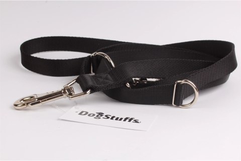 DogStuffs Smycz Regulowana - Czarna 15mm/220cm DogStuffs Smycz Regulowana - Czarna 15mm/220cm
