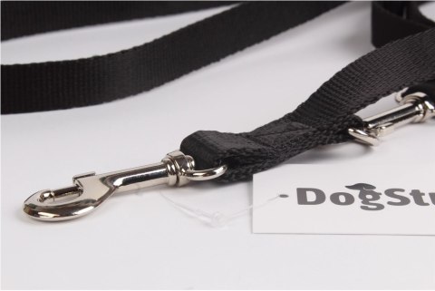 DogStuffs Smycz Regulowana - Czarna 15mm/220cm DogStuffs Smycz Regulowana - Czarna 15mm/220cm