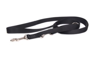DogStuffs Smycz Regulowana - Czarna 20mm/220cm