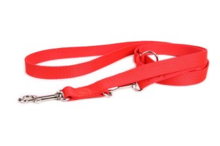DogStuffs Smycz Regulowana - Czerwona 15mm/220cm