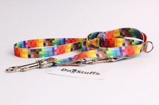DogStuffs Smycz Regulowana - Piksele 20mm/220cm