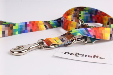 DogStuffs Smycz Regulowana - Piksele 20mm/220cm DogStuffs Smycz Regulowana - Piksele 20mm/220cm